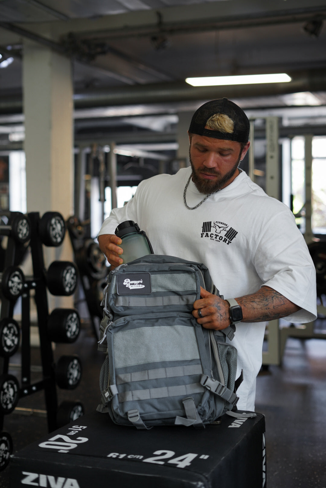 Pumper's Gym Bagpack Gray