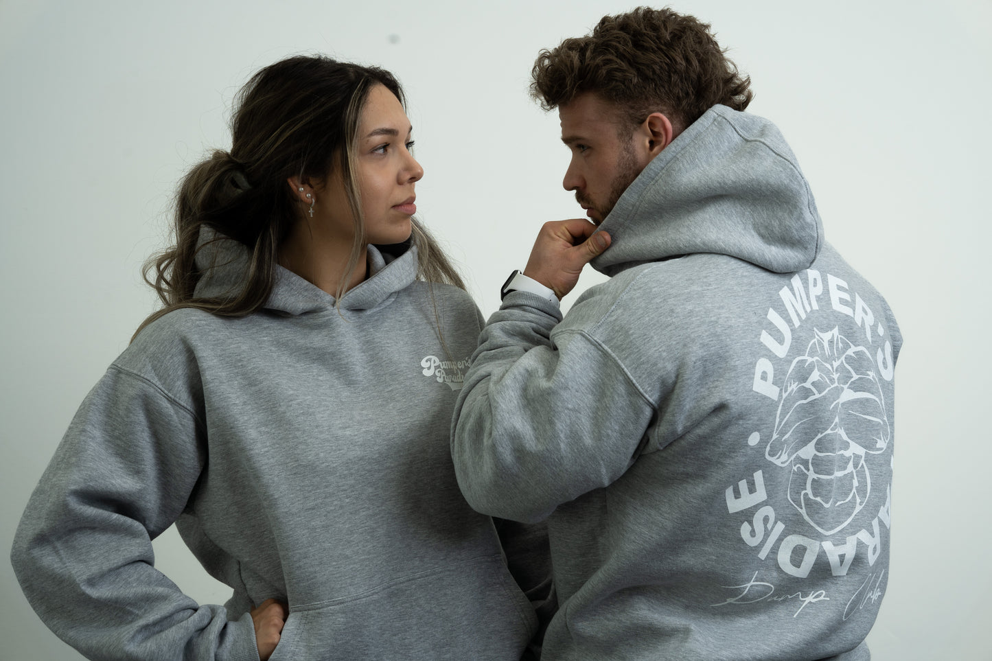 Vintage Pump Club Hoodie Gray