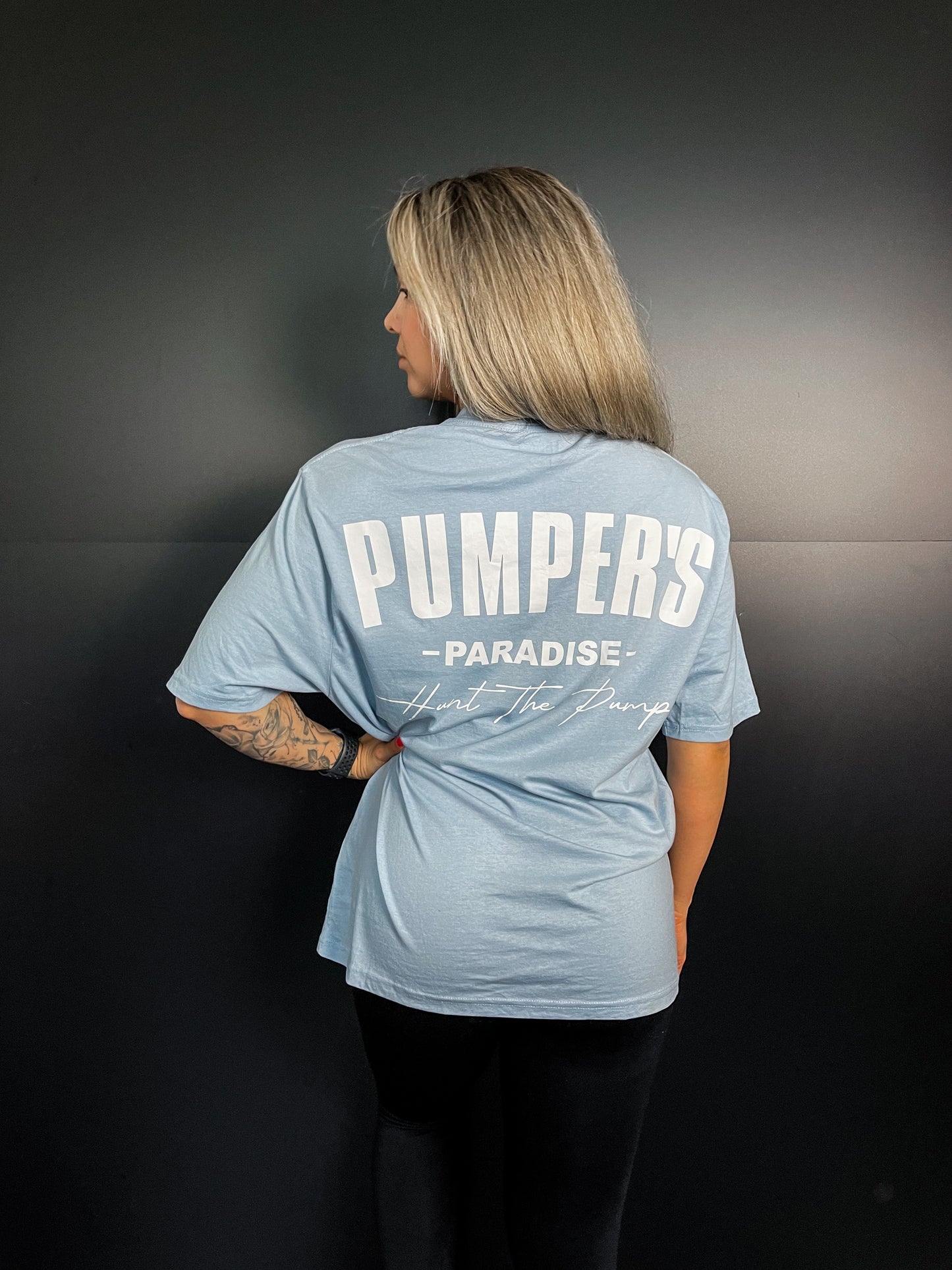 Statement Shirt Babyblau