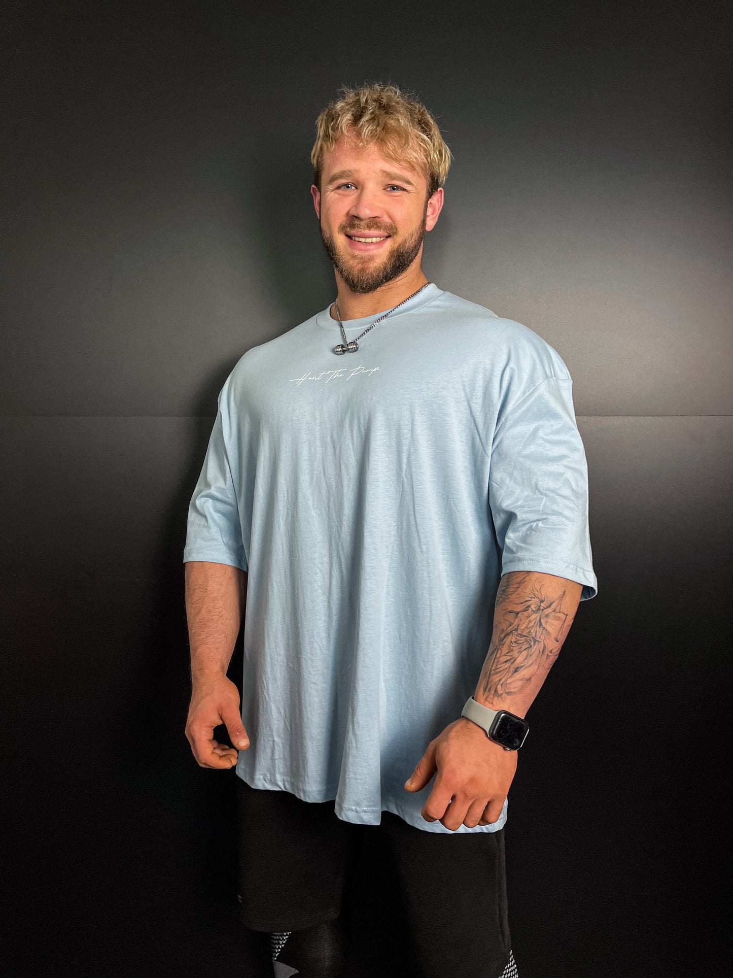 Statement Shirt Babyblau