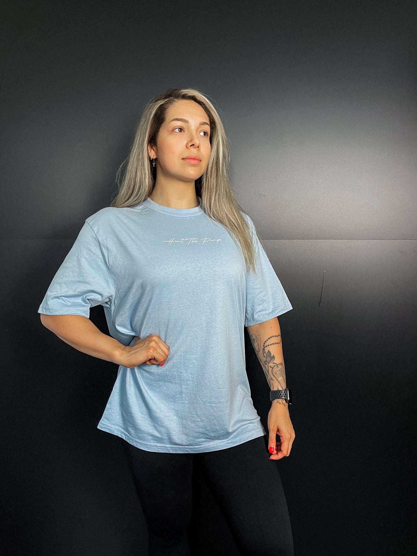 Statement Shirt Babyblau