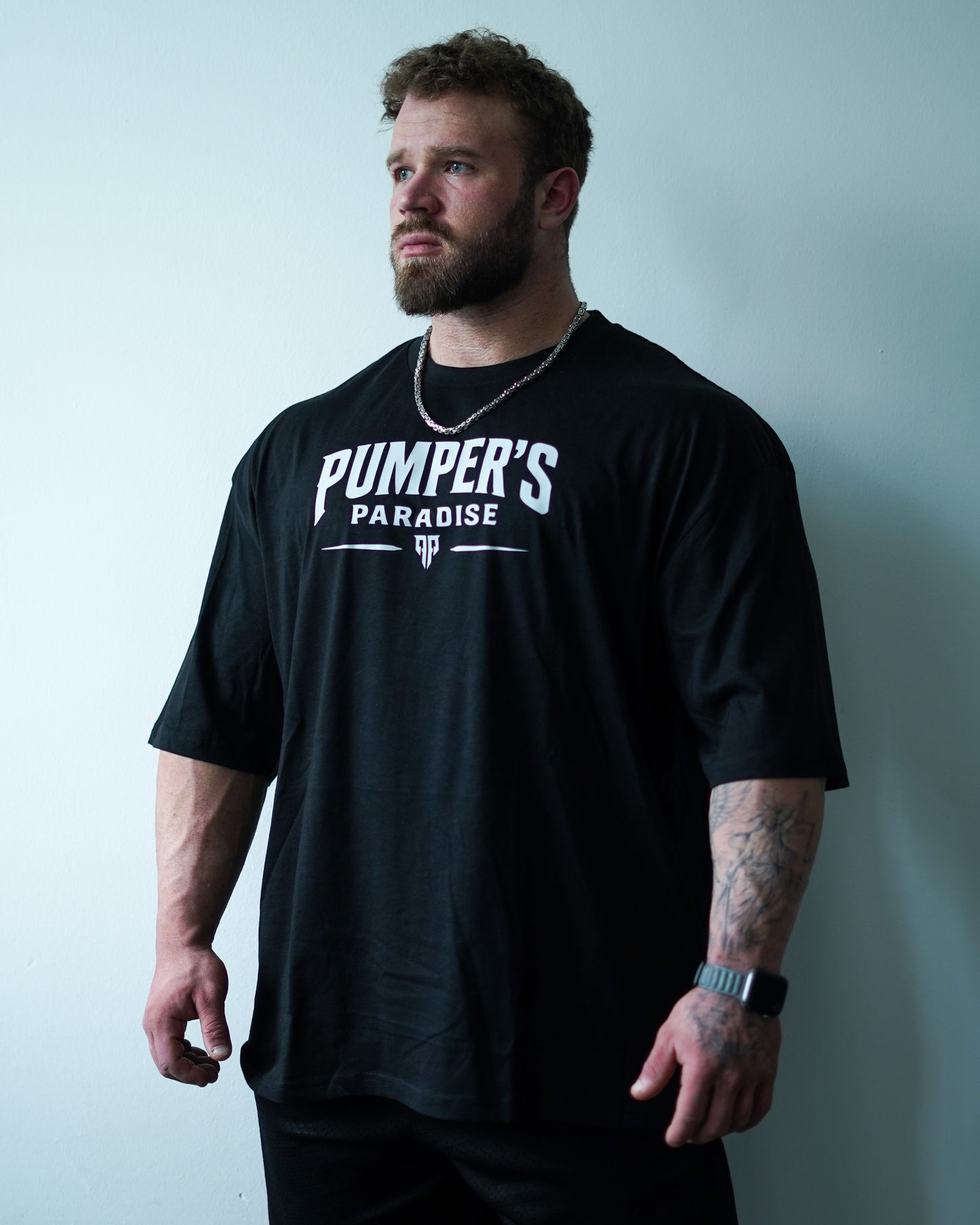 Pumper's Iron Tee Oversized schwarz