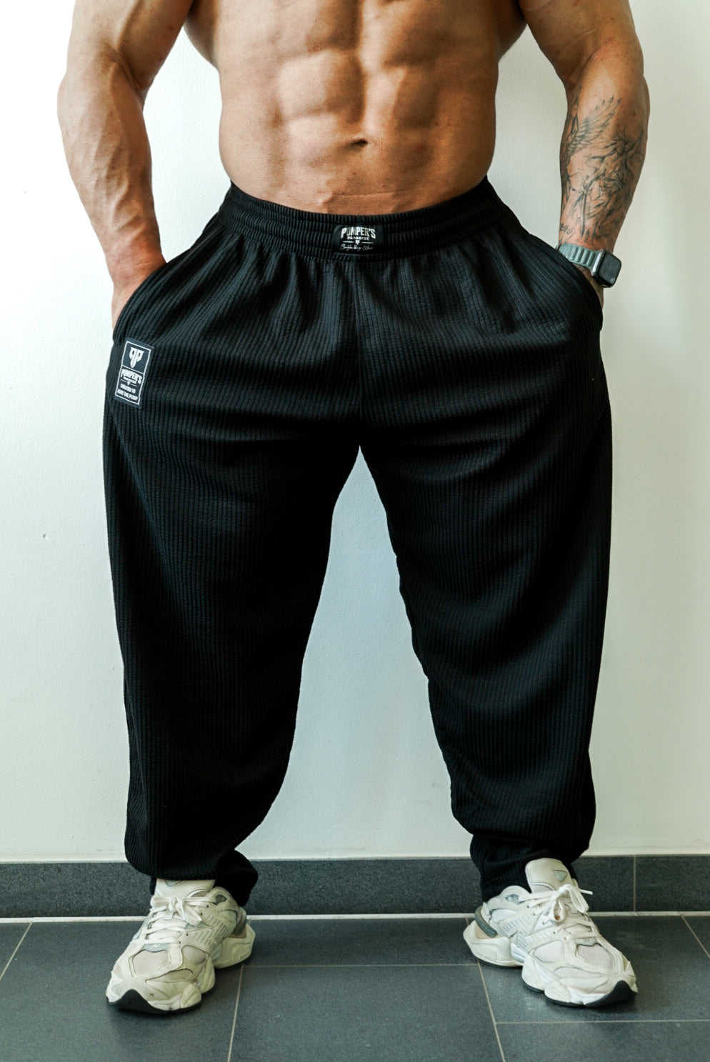 Bodybuilding Hosen Oldschool schwarz