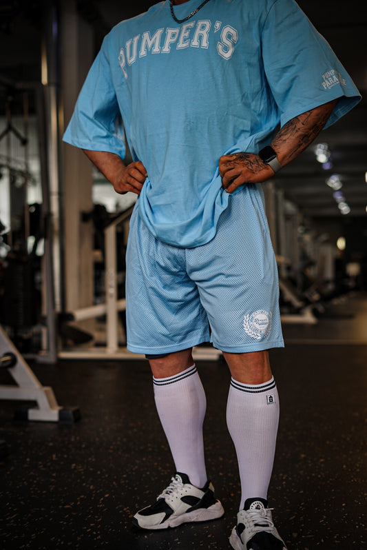 Light Shorts Musclebuilding babyblau