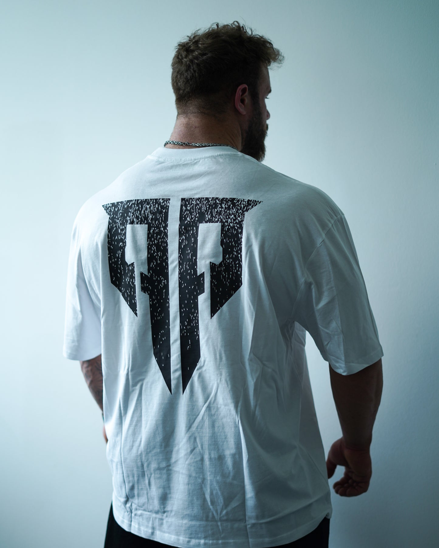 Pumper's Iron Tee Oversized Weiß