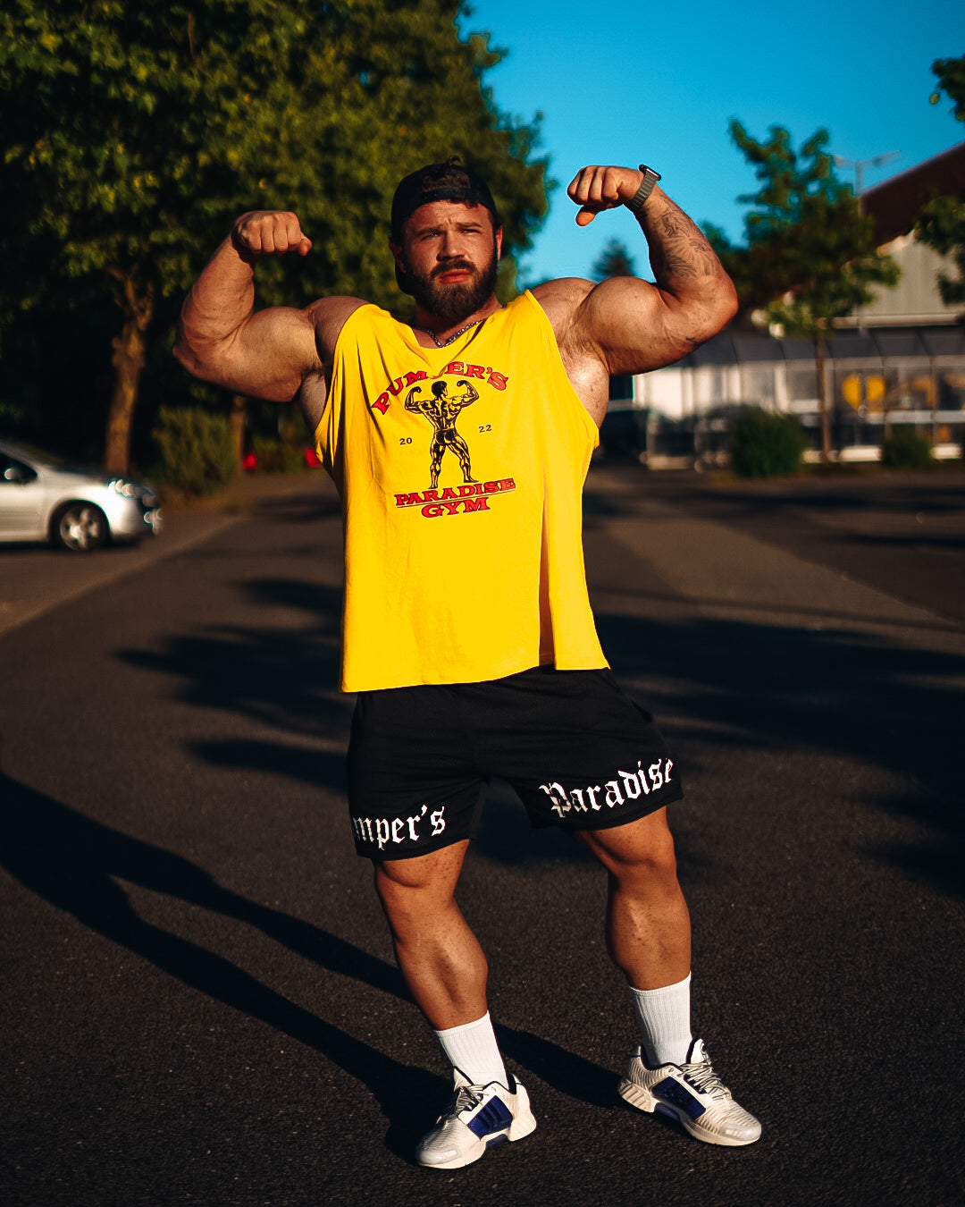 Paradise Gym Tanktop Vintage gelb