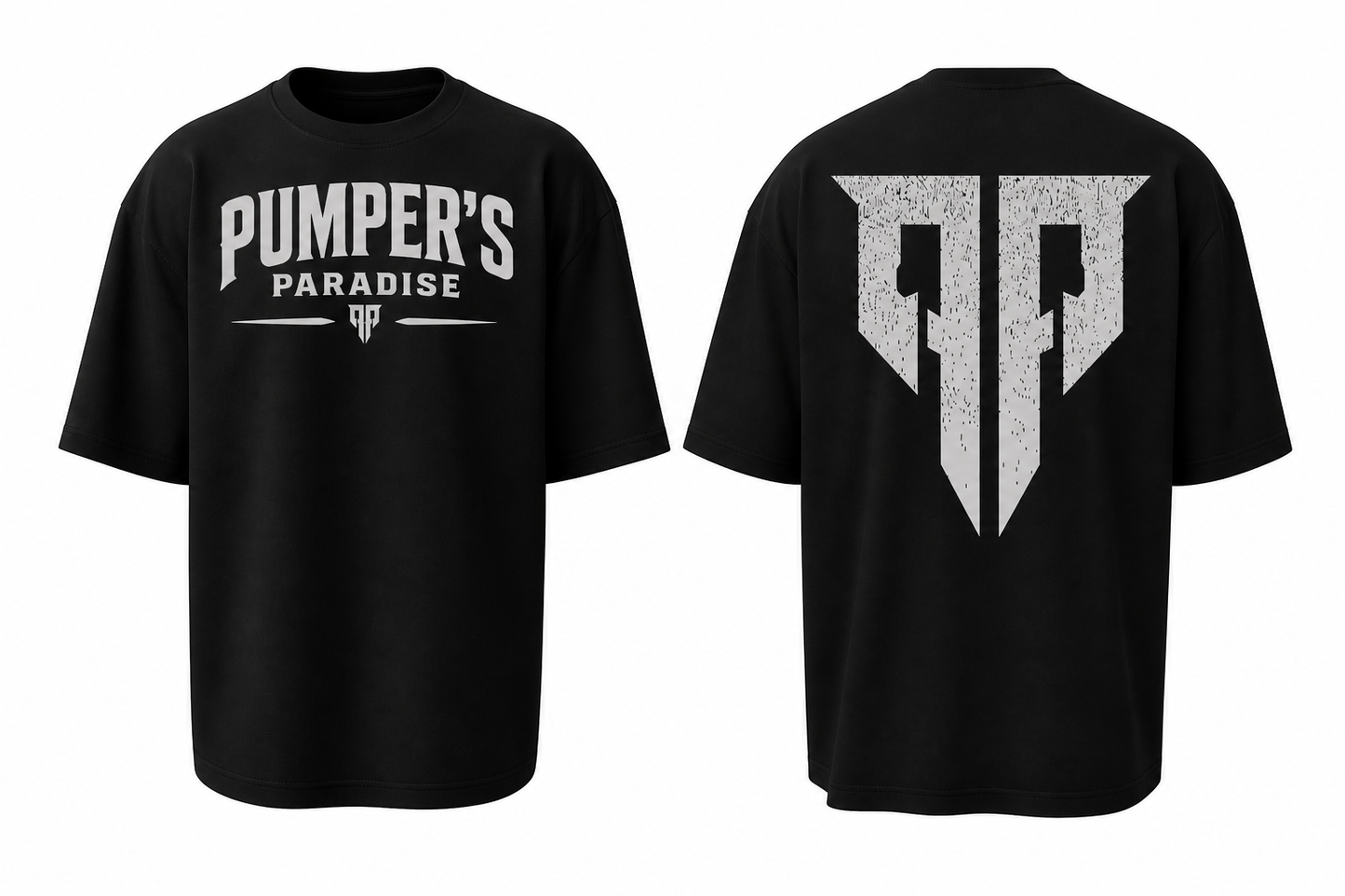 Pumper's Iron Tee Oversized schwarz