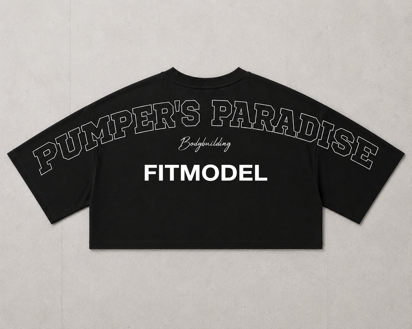 Cropped Top schwarz (Figur/Wellness/Fitmodel/Bikini)