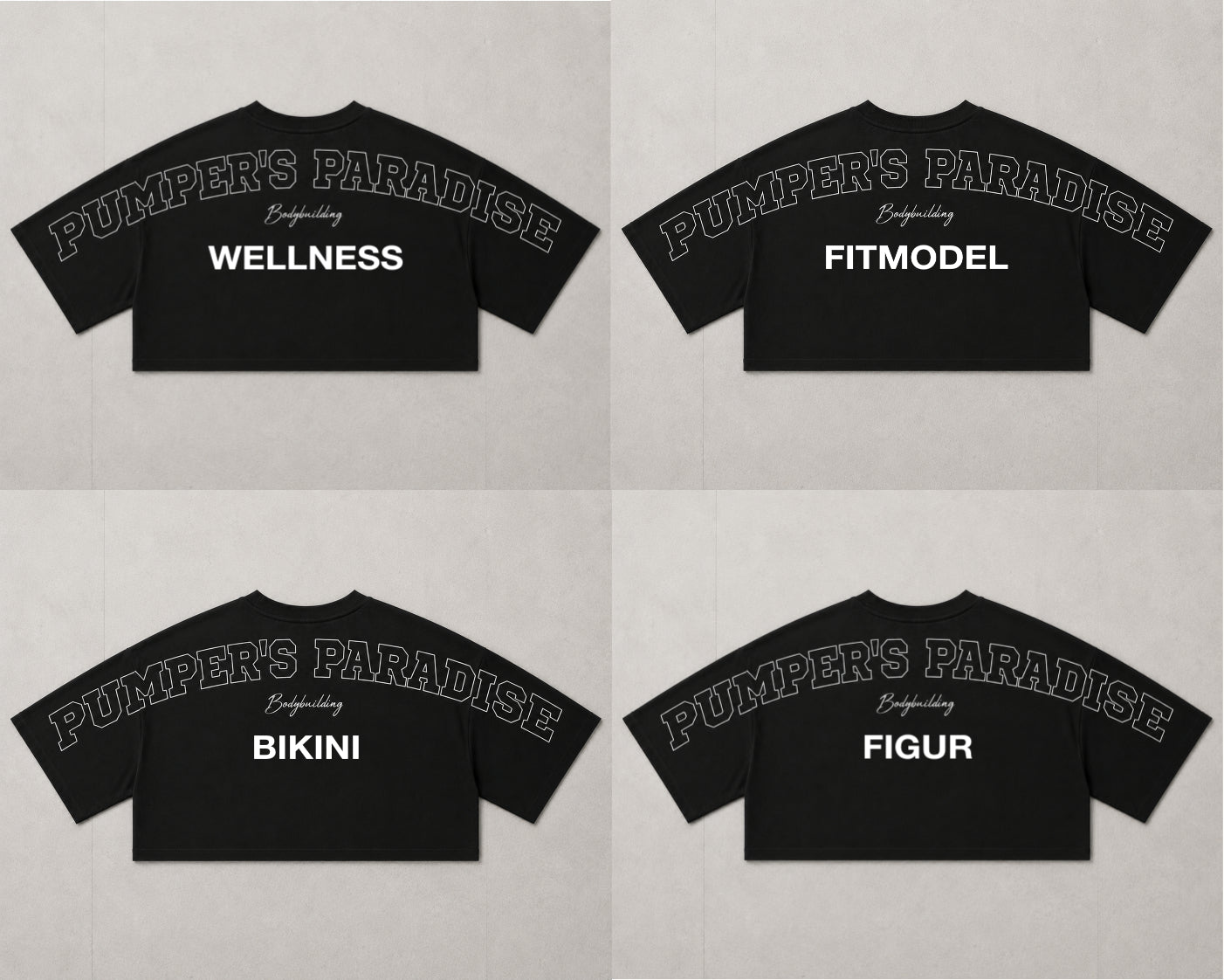 Cropped Top schwarz (Figur/Wellness/Fitmodel/Bikini)