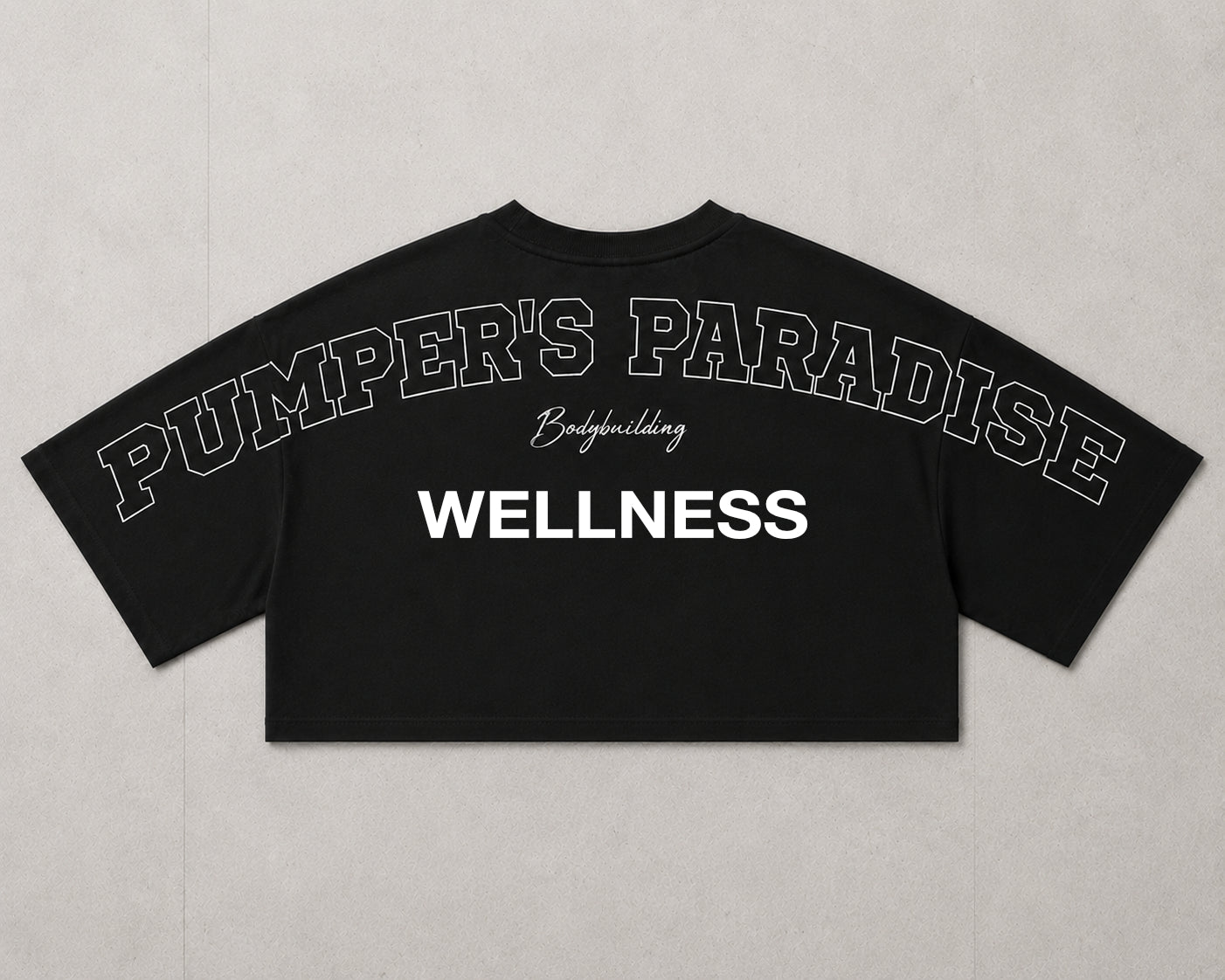 Cropped Top schwarz (Figur/Wellness/Fitmodel/Bikini)