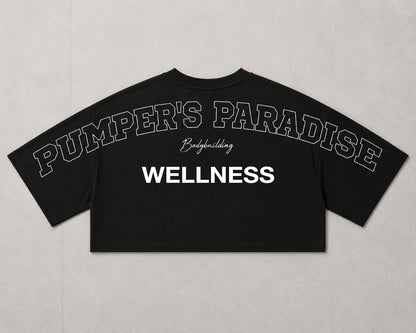 Cropped Top schwarz (Figur/Wellness/Fitmodel/Bikini)