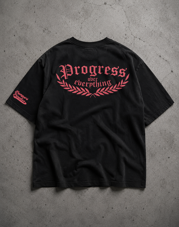 Progress Oversize Shirt Black/Pink