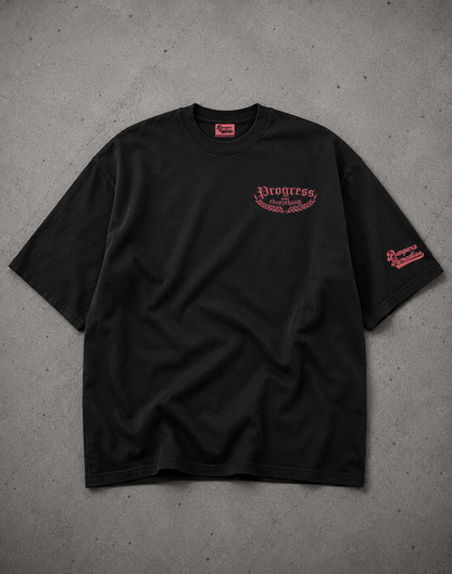 Progress Oversize Shirt Black/Pink