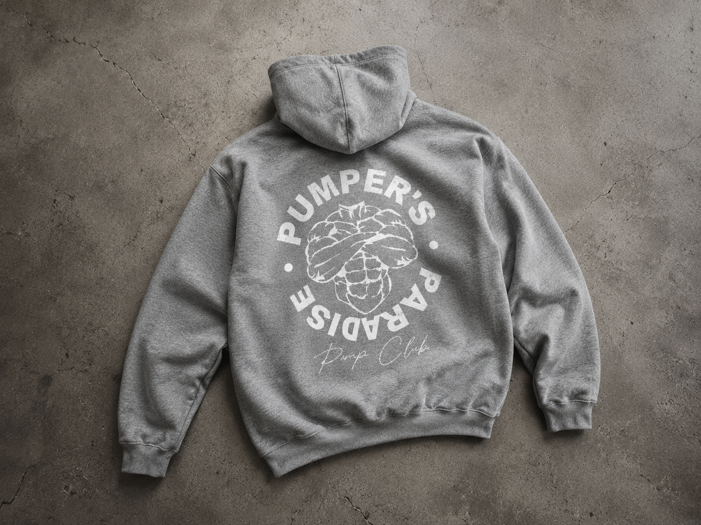 Vintage Pump Club Hoodie Gray