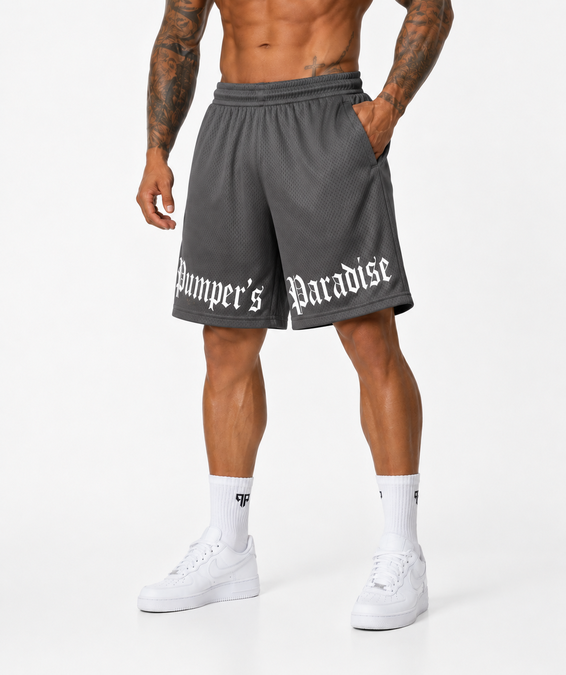 Iconic Light Mesh Shorts Anthrazit
