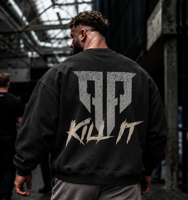 KILL IT Gym Sweater Black