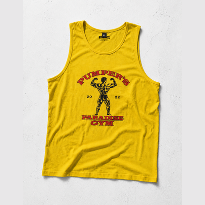 Paradise Gym Tanktop Vintage gelb