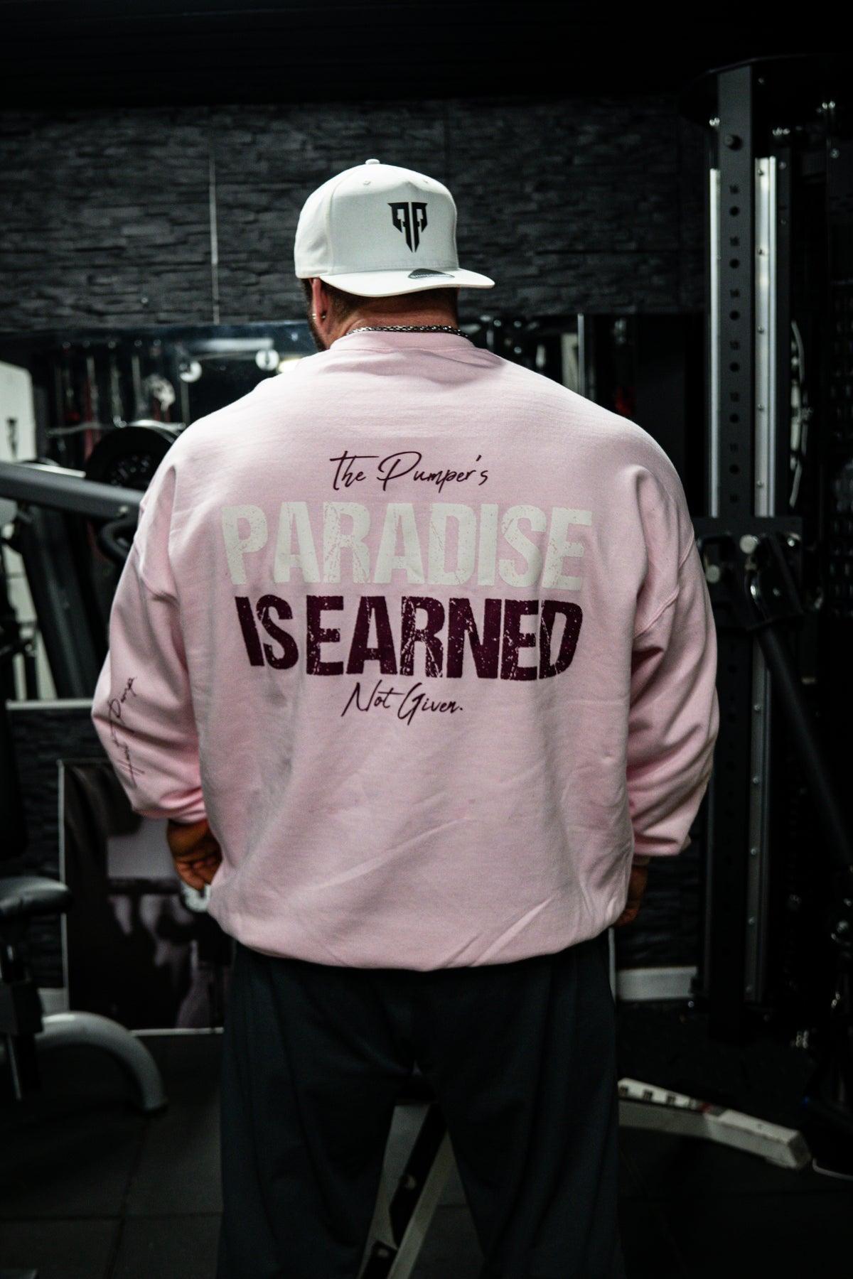 Paradise Is Earned Sweater Rosa