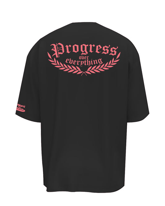 Progress Oversize Shirt Black/Pink