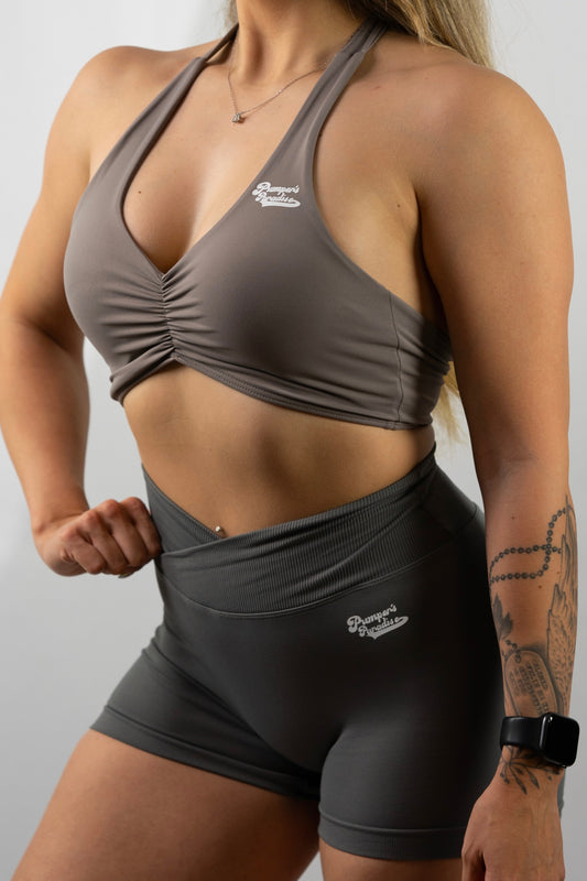 Neckholder Sport BH - Purple Gray