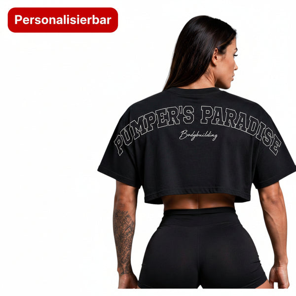 Cropped Top schwarz (Figur/Wellness/Fitmodel/Bikini)
